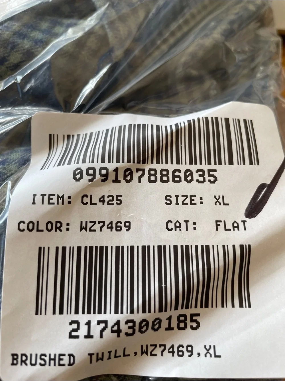 J. Crew Brushed Twill Shirt Size XL NEW w/ Tag
